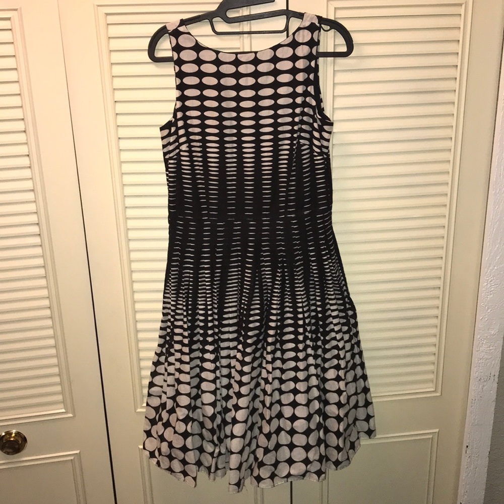 Vintage black and white dress